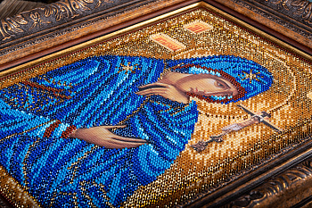 Набор для вышивания бисером КРОШЕ арт. В-195 Ахтырская Богородица 19х26 см