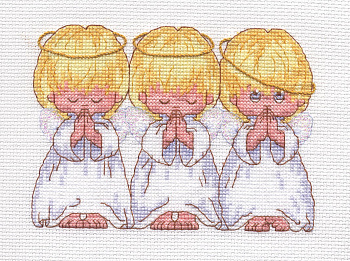 Набор для вышивания Classic Design арт.4423 Маленькие ангелы 15х10 см