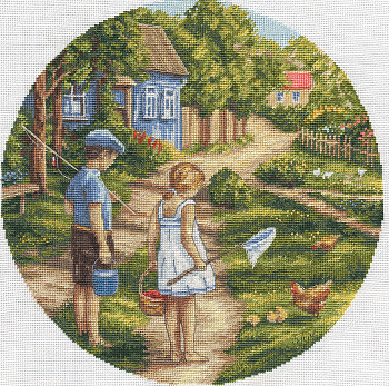 Набор для вышивания PANNA арт. D-1570 Дорогой детства 26,5x26,5 см