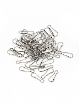 Карабин проволочный ТВ.JX5577 сталь 17мм уп. 50шт