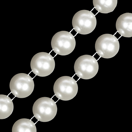 Бусины на нитях арт. ABS-21 бусины Ø12мм уп. 9,14м