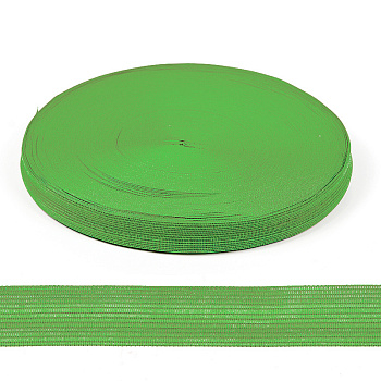 Тесьма вязаная окантовочная 22мм арт.001-22 плотность 2,4 г/м цв.073 зеленый уп.100м