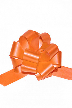 Бант шар 321/35 однотон. оранжевый (3,2х99см)