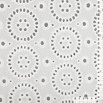 Ткань шитье TBY-Y931-01 100г/м2 100% хлопок шир.150см цв.белый рул.10м