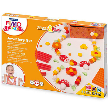 FIMO kids create&play набор для создания украшений Цветы уровень сложности 2 арт.8033 02