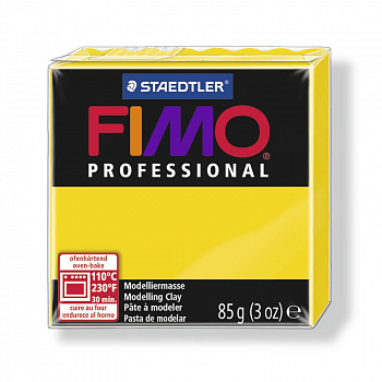 FIMO professional полимерная глина, запекаемая в печке, уп. 85г цв.чисто-желтый, арт.8004-100