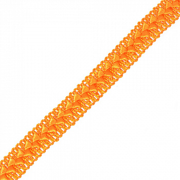Тесьма TBY декоративная Самоса арт.12 (17) шир.18мм цв.оранжевый S006  уп.18,28м