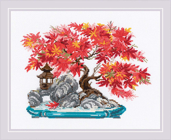 Набор для вышивания РИОЛИС арт.2044 Осенний бонсай 30х24 см