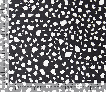 Ткань шелк Армани 90 г/м² 97% полиэстер, 3% спандекс шир.148 см арт.Р.39609.02 цв.02 черный рул.25м (±5м)