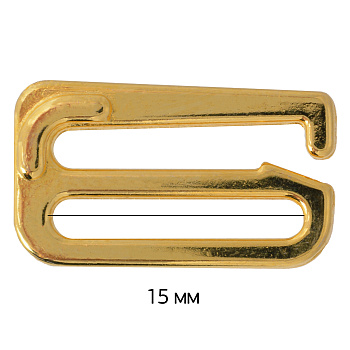 Крючок для бюстгальтера 14,4мм металл ARTA.F.2853 цв.16 золото, уп.50шт