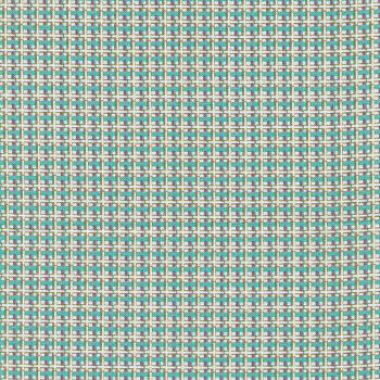 Ткань для пэчворка PEPPY Бабушкин Сундучок 140 г/м² 100% хлопок цв.БС-03 клетка бирюзовый, бл.зеленый уп.50х55 см