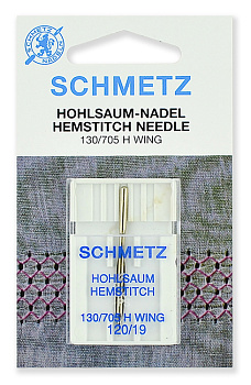 Иглы для бытовых швейных машин Schmetz для мережки 130/705H №120, уп.1 игла
