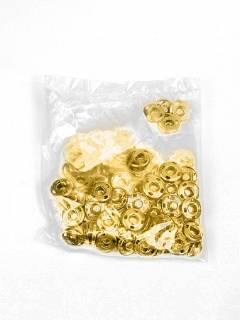 Кнопка пришивная латунь TBY-BJ057 15мм цв. золото уп. 50шт