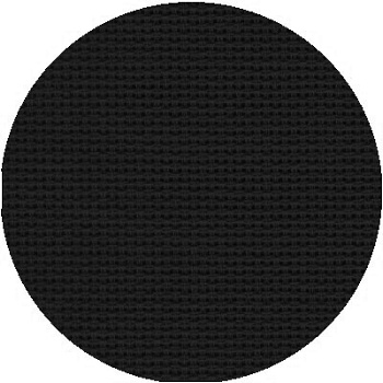 Канва для вышивания мелкая №851 (956) (10смх60кл) (100%Хл) шир.150 см цв.черный уп.5м
