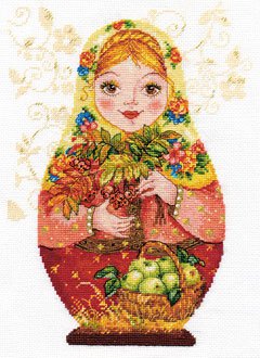 Набор для вышивания АЛИСА арт.6-06 Матрешки. Осенняя краса 19х26 см