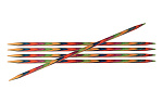 20147 Knit Pro Спицы чулочные для вязания Symfonie 8мм/15см, дерево, многоцветный, 5шт
