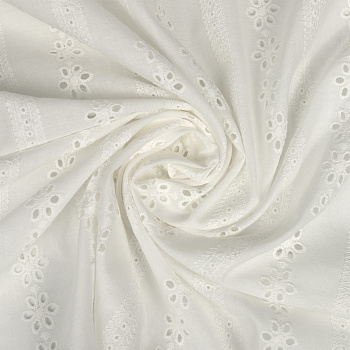 Ткань шитье TBY-8002-01 100г/м2 100% хлопок шир.150см цв.белый уп.3м