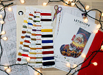 Набор для вышивания LETI арт. L8050 Рождественское чудо Чулок 24,5х37 см