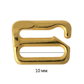 Крючок для бюстгальтера 9,9мм металл ARTA.F.28590 цв.16 золото, уп.50шт