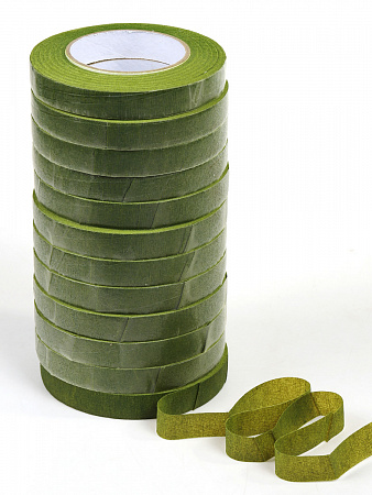 Тейп лента арт.TBY.319/12 цв. зеленый, ширина 10 мм, уп.27.43 м (уп. 12 шт)