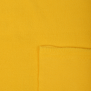Ткань флис 2-х ст. TBY-0059-S001 190 г/м² 100% ПЭ шир.150см  цв.S001 желтый уп.1м