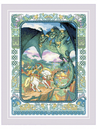 Набор для вышивания РИОЛИС арт.2166 Змей Горыныч 30х40 см