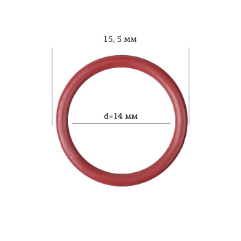 Кольцо для бюстгальтера Ø14мм металл ARTA.F.2831 цв.101 темно-красный, уп.50шт