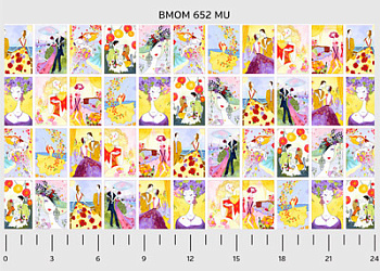 Ткань для пэчворка PEPPY Blissful Moments Panel 146 г/м² 100% хлопок цв.BMOM 652MU уп.60х110 см
