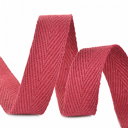 Лента-тесьма 15мм киперная 3,8г хлопок TBY.CT цв.F178 бордовый уп.5м