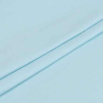 Ткань трикотаж Футер 2х нитка начес с лайкрой 190г опененд 100+100см голубой 12-4609 уп.6м