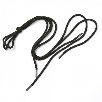 Шнурки круглые 4 мм ШО-61 длина 80 см, компл.2шт, цв. черный