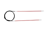 47091 Knit Pro Спицы круговые для вязания Zing 2мм/60см, алюминий