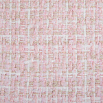 Ткань Твид Шанель 420 г кв.м 100% полиэстер шир.148 см арт.Р.36583.01 цв.01 розовый уп.25м (±5м)
