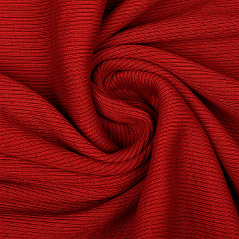 Ткань трикотаж Кашкорсе с лайкрой 350г пенье 60+60см красный 18-1550 уп.3м
