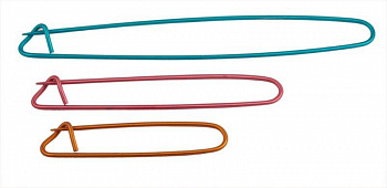 45502 Knit Pro Булавки для незакрытых петель, длина 16см, 11см, 8см, алюминий, синий/красный/оранжевый, 3шт
