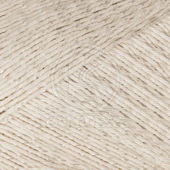 Пряжа для вязания КАМТ Бусинка (90% хлопок, 10% вискоза) 5х50г/110м цв.205 белый
