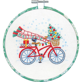 Набор для вышивания DIMENSIONS арт.DMS-72-09003 Праздничный велосипед 15,2см