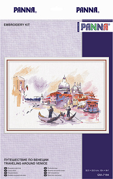 Набор для вышивания PANNA арт. GM-7184 Путешествие по Венеции 32,5х23,5 см