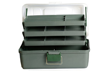 Коробка для мелочей ЯР-3 арт. 36-07-001 (365х200х200) / 3 лифта цв. белый/зеленый