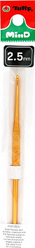 Tulip Крючок для вязания MinD арт.TA-0022E  2,5мм, сталь / золотистый
