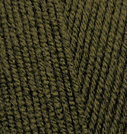 Пряжа для вязания Ализе LanaGold Fine (49% шерсть, 51% акрил) 5х100г/390м цв.214 оливковый зеленый