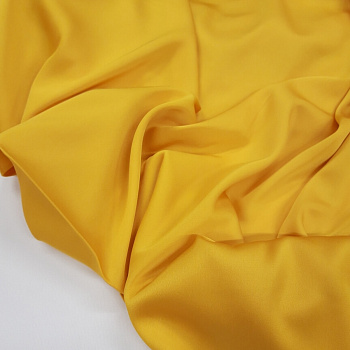 Ткань шелк Армани 90г/м² 97% ПЭ 3% Спандекс шир.150см арт.АШ2174.10 цв.10 желтый рул.25м