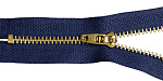 Молния MaxZipper джинсовая золото №4 16см н/р, замок М-4002 цв.F330 синий уп.50шт