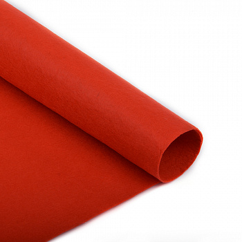 Фетр в рулоне полужесткий IDEAL 1мм 100см арт.FLT-HS2 уп.5м цв.004 красный