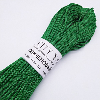 Шнур для вязания BigCityYarn Ø5мм цв.зеленый (±100м)