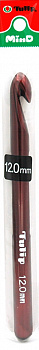 Tulip Крючок для вязания MinD арт.TA-0033E  12мм, сталь / бордовый