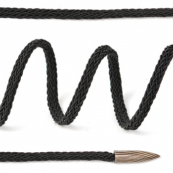 Шнурки TBY круглые 5мм арт.SLF044 длина 130 см цв.черный уп.50шт