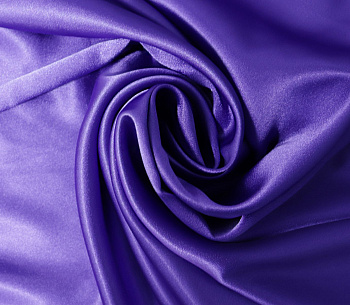 Ткань атлас стрейч 95 г/м² 97% полиэстер, 3% спандекс шир.150 см арт.Р.11310.09 цв.09 фиолетовый уп.25м (±5м)
