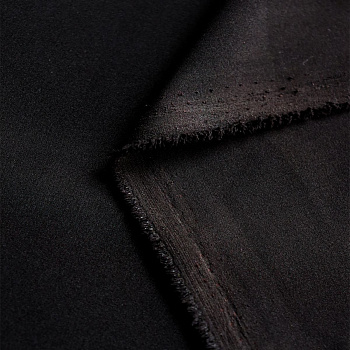 Ткань Софт Ниагара 110 г/м² 94% полиэстер, 6% спандекс шир.150 см арт.Р.11378.03 цв.03 черный уп.25м (±5м)