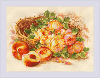 Набор для вышивания РИОЛИС арт.1827 Сочный персик 40х30 см